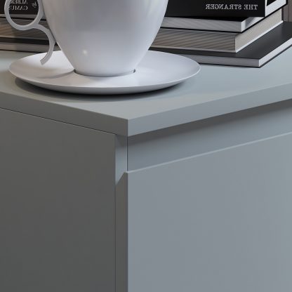 Stora 2 Drawer Bedside – Matt Grey - Image 6