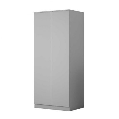 Stora Modern 2 Door Double Wardrobe – Matt Grey