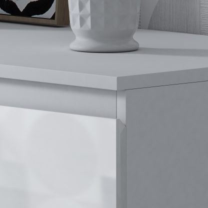 Stora Wide White Gloss 8 Drawer Chest - Image 6