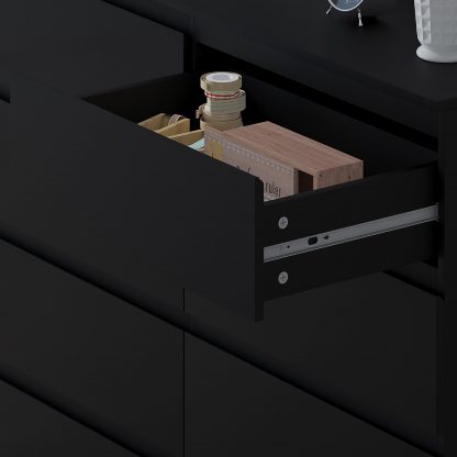 Stora 8 Drawer Chest Of Drawers – Matt Black - Image 8