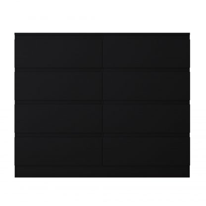 Stora 8 Drawer Chest Of Drawers – Matt Black - Image 2