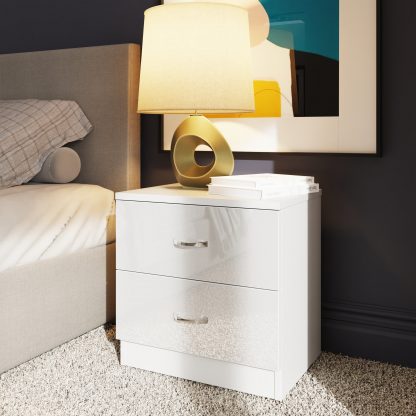 Chilton white gloss bedside lifestyle a