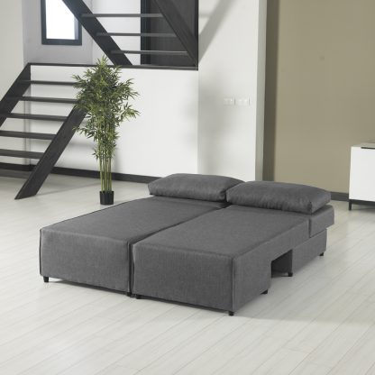 Armada Flexi Sofabed - Light Grey - Image 8