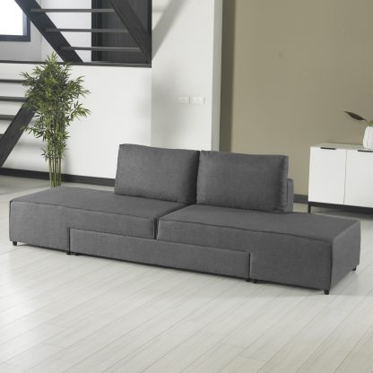 Armada Flexi Sofabed - Light Grey - Image 9