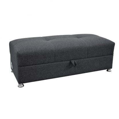 Harmony Storage Footstool - Dark Grey - Image 2