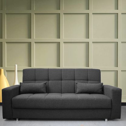 Nari 3 Seater Sofabed - Dark Grey - Image 6