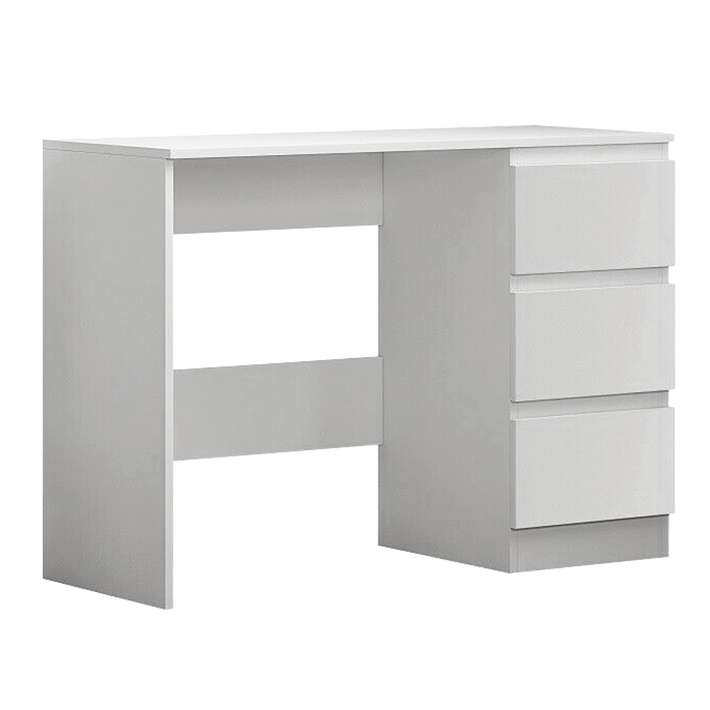 Stora Wide Matt White 3 Drawer Dressing Table – FWS Direct