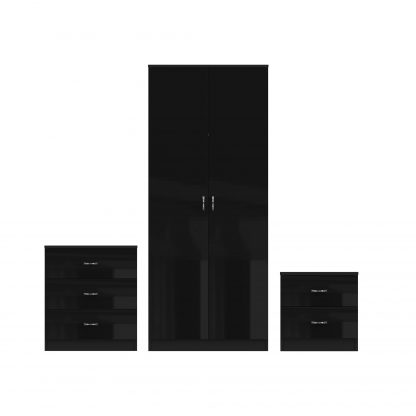 Chilton black gloss 3 piece set cutout