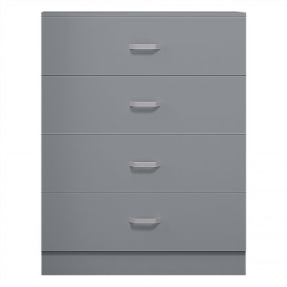 Tunis 4 Drawer Chest Of Drawers Matt Grey - Image 3