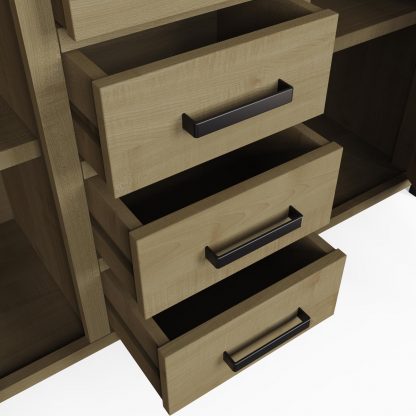 Lowry large sideboard open drawers