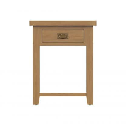 ROBUS OAK TELEPHONE TABLE WITH DRAWER - Image 4