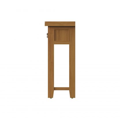 ROBUS OAK TELEPHONE TABLE WITH DRAWER - Image 7