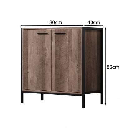 Industrial Inspired 2 Door Large Sideboard - Image 8