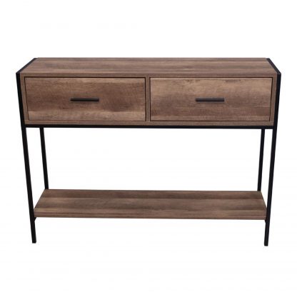 Industrial Inspired 2 Drawer Console Table - Image 5