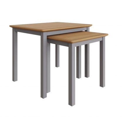 TABERNO NEST OF 2 TABLES - DOVE GREY - Image 6