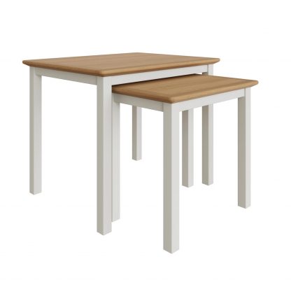 TABERNO NEST OF 2 TABLES - LINEN - Image 6