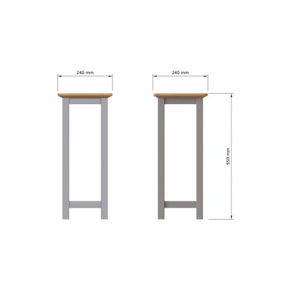 TABERNO SIDE TABLE - DOVE GREY - Image 7