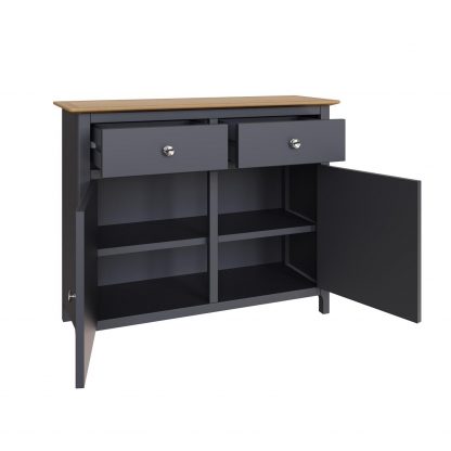 TABERNO 2 DOOR 2 DRAWER SIDEBOARD - GRAPHITE - Image 8