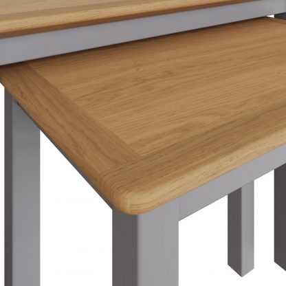 TABERNO NEST OF 2 TABLES - DOVE GREY - Image 8