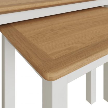 TABERNO NEST OF 2 TABLES - LINEN - Image 8