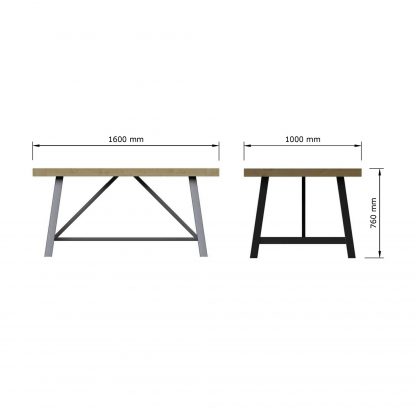 Lowry 1.6M Fixed Top Dining Table - Image 9