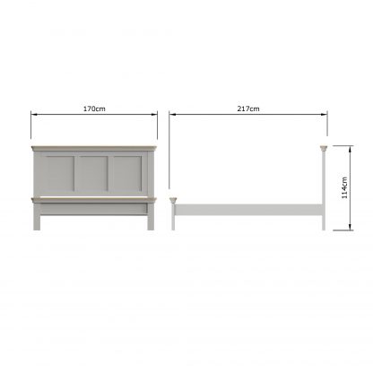 Faire 5ft Panel Bed in Dove Grey - Image 6