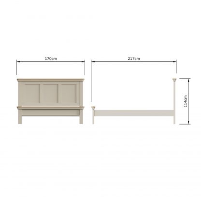 Faire 5ft Panel Bed in Putty - Image 7