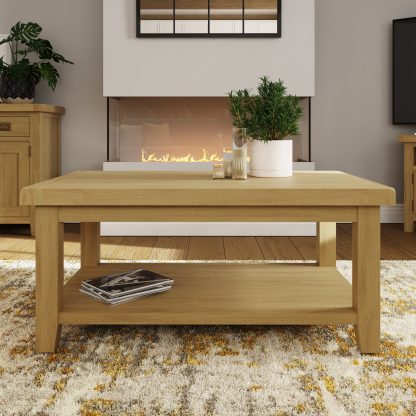 ROBUS OAK TWO TIER COFFEE TABLE - Image 2