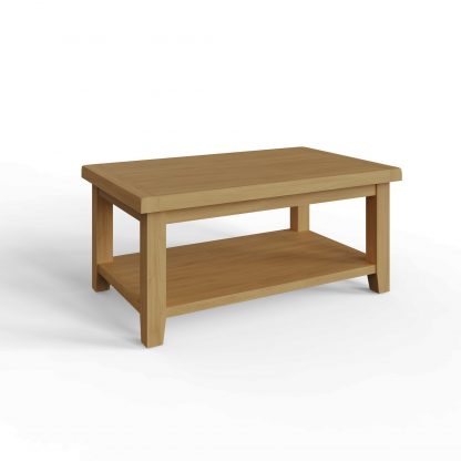 ROBUS OAK TWO TIER COFFEE TABLE - Image 4