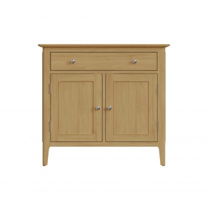 ARVID OAK ASSEMBLED 2 DOOR 1 DRAWER SIDEBOARD - Image 7