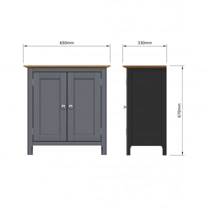 Taberno Compact Sideboard - Graphite Blue - Image 9