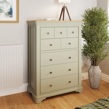 Faire 8 drawer chest sage green lifestyle a