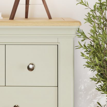 Faire 8 drawer chest sage green detail a