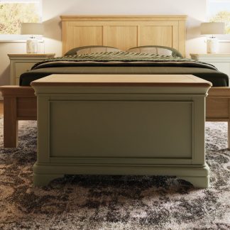 Faire blanket box sage green lifestyle b