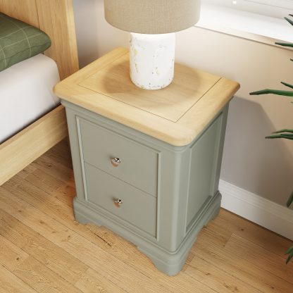 Faire Bedside Sage Green top view