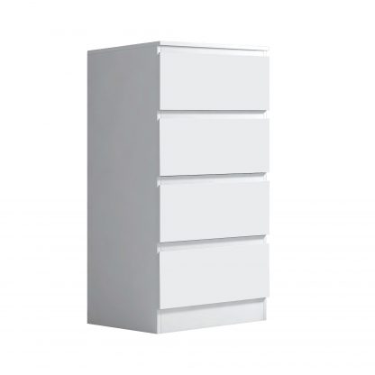 Stora 4 drawer Chest Matt White co ang