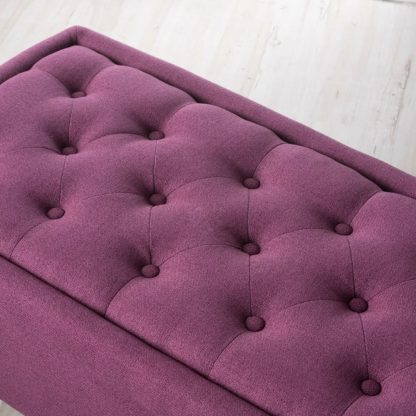 Fuchsia Ottoman cushion detail