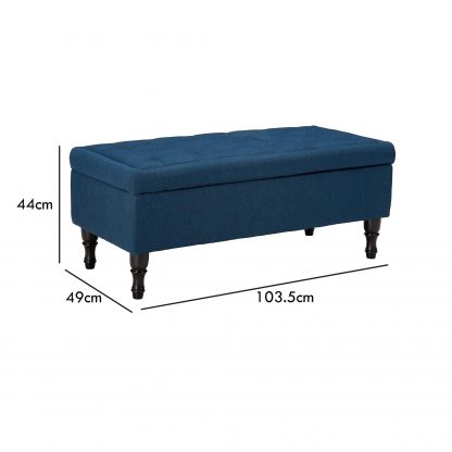 Indigo Blue Ottoman dimensions