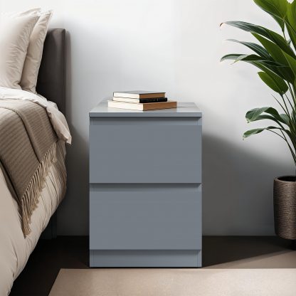 Carlton bedside dark grey lifestyle b