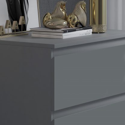 Stora 3 drawer chest dark grey detail a