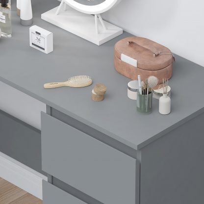 Stora Dressing Table dark grey top view