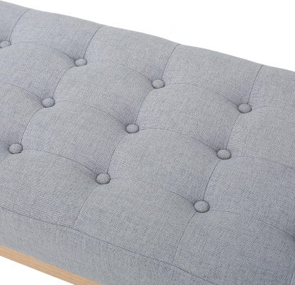 Light Grey bench cushion detail