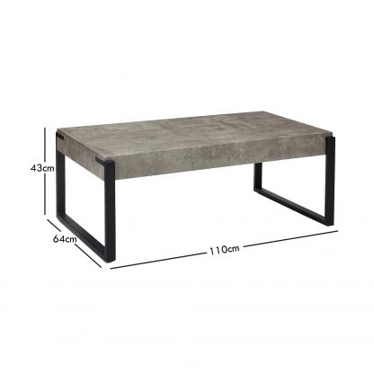 Concrete Coffee table dimensions