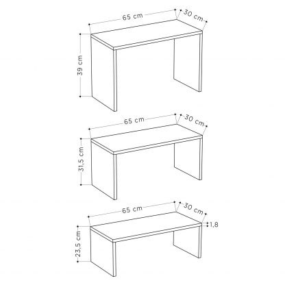 Decortie Kanta Modern Coffee Table White - Image 2