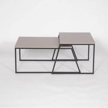 Decortie Pal Modern Coffee Table Mocha Grey - Image 3