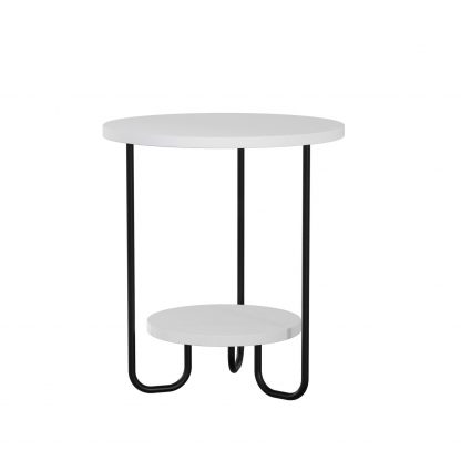 Decortie Corro Modern Side End Table White - Image 3