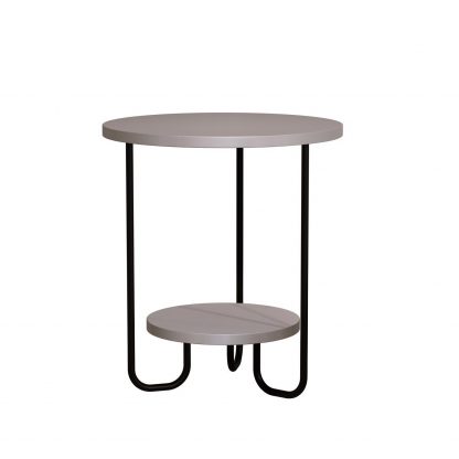 Decortie Corro Modern Side End Table Mocha Grey - Image 4