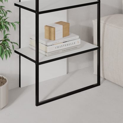 Archy Modern Bookcase 5-Tier Wall Mounted Shelf White 180 cm - Image 6