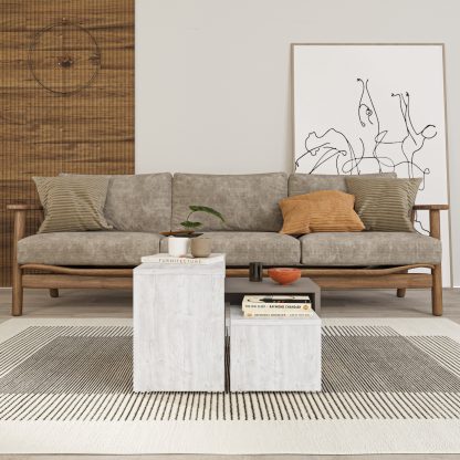 Kanta Modern Coffee Table Ancient White/Mocha Grey - Image 4