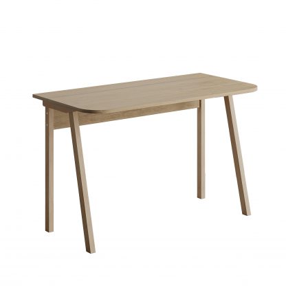 Luton Modern Study Desk Oak 120cm Wide - Image 3